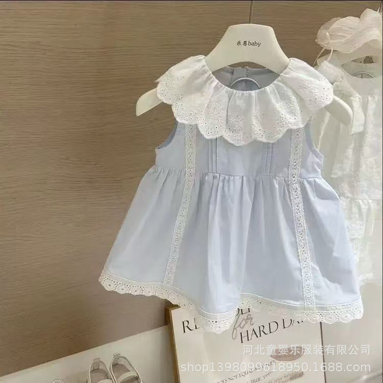 Newborn full month celebration romper - summer baby girl bodysuit dress - cute summer lightweight onesie