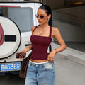 fashiony2k hot girl suspender tube top vest women's tops women's clothing  summer  independent station