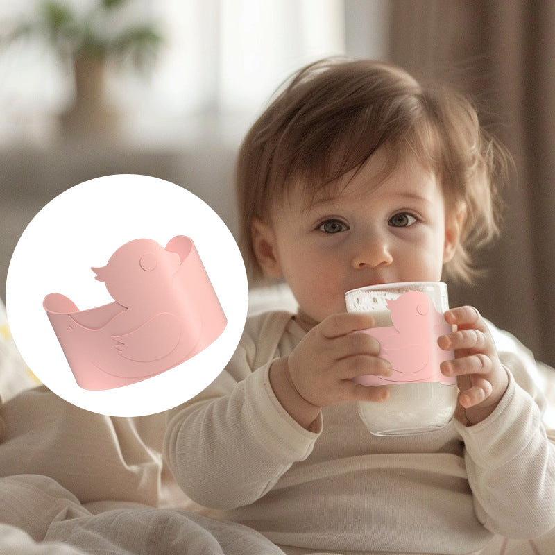 Dinosaur silicone cup cover non-slip thermal insulation water cup coffee cup protective cover food grade thermal insulation anti-drop patty ring cup cover
