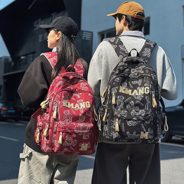 Korean version of schoolbag girls large-capacity printing high school junior high school students versatile backpack leisure computer bag travel backpack