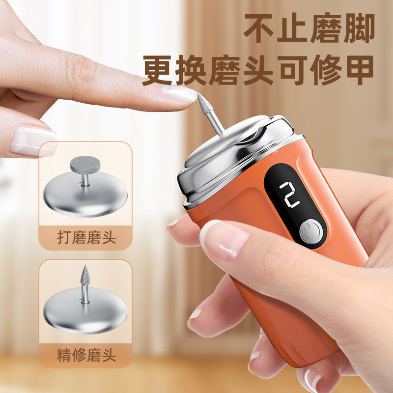 exclusive macaron color two-in-one foot grinder can repair nails and feet, three-speed adjustment, anti-scratch, extra long
