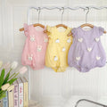 Infant and toddler onesie summer outfit, baby girl romper with flutter sleeves, triangle-shaped onesie, newborn and toddler summer lightweight clothing