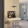 Export eames silver edge dining table modern casual korean round small apartment cafe office table desktop solid wood