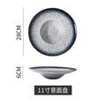 Japanese retro ceramic dinnerware creative straw hat plate - restaurant & hotel pasta plate, deep dish, dessert presentation, soup plate