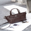 Cowhide bag for women 2024fall and winternew arrivalretrowork clothing one-shoulder cross-body women's bag vegetable basket bag genuine leather satchel bag