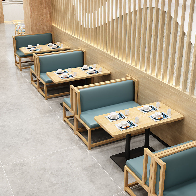 Customized Chinese chain restaurant tables and chairs, high-end theme cafe milk tea shop tables and chairs, leisure restaurant sofa