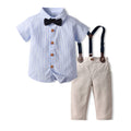 Exportautum boys gentleman k-stylesuit cotton shirtkidsshirt bow tie long sleeves clothes korean style boy
