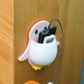 Creative penguin toothbrush holder makeup organizer dorm bathroom toothpaste bedside phone wall mount storage