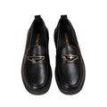 Spring & fall ladieswear shoes soft leather soft bottom flatsplaidflats middle-aged work leather shoes middle-aged and elderly women's loafers