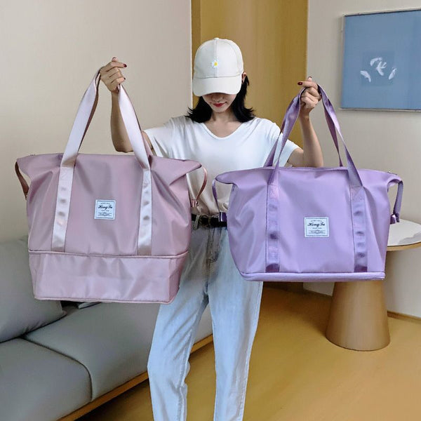 Women's short-distance luggage, business travel bags, portable large-capacity storage bags, folding lightweight travel bags for storage