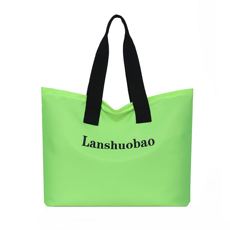 2025 new large capacity women's shoulder bag fashionable versatile handbag simple tote bag mom bag commuter bag