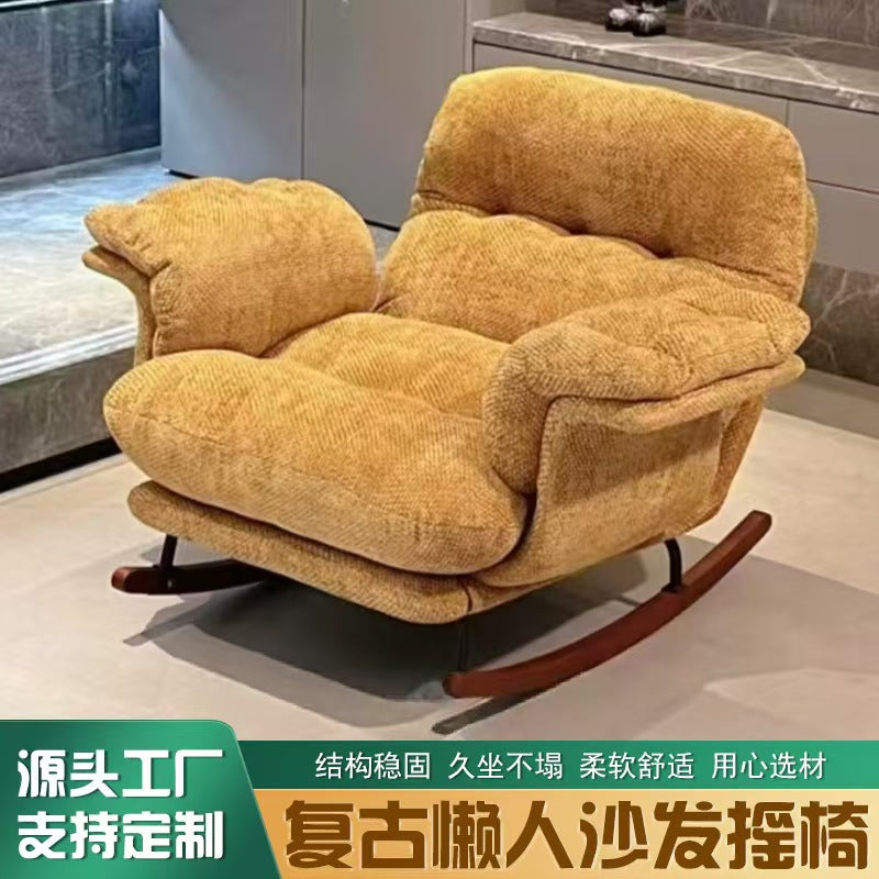 Lazy sofa chair, chinese ancient style rocking chair, sofa, lounge chair, balcony, for homecasual living room, lazy rocking chair, nest chair