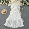 Frenchelegance one shoulder rufflesdress women's k-style short sleeve waist slimming lookelegant long skirt summer