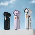 New digital display high-speed fan, outdoor portable 100-speed stepless adjustment handheld mini air cannon, factory wholesale