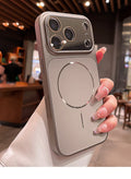 Large viewing window suitable for iphone17pro mobile phone case apple 13 high-end ai button anti-fall protective cover