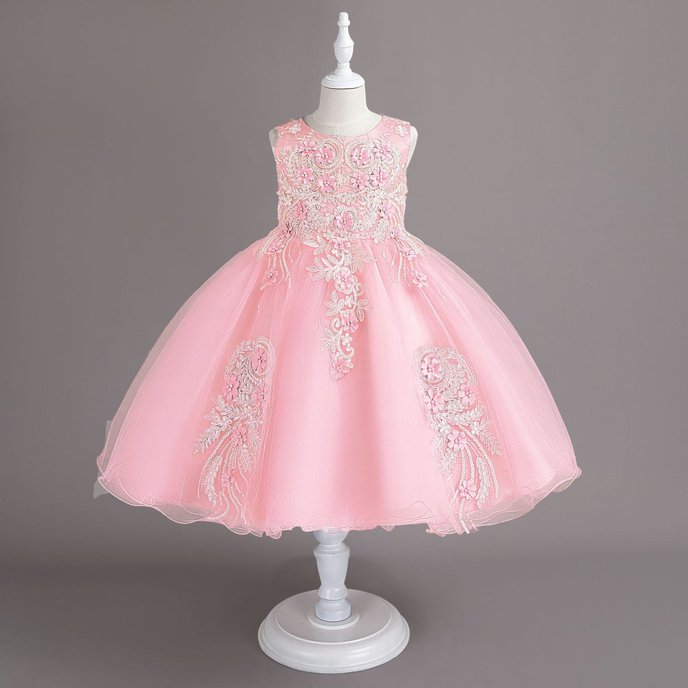 New arrival: children's floral wedding dress - princess style for little girls' birthday parties & events