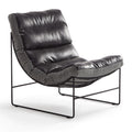 Type b/black leather + houndstooth