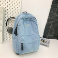 Denim backpack - in-stock, trendy style for men and women, matching couple design, fresh and simple denim student backpack