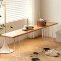 Acrylic suspended bench solid wood shoe changing stool door for home small apartment entrance shoe stool cloakroom stool