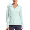Amazon european and american zippered sun protection jacket for women,  spring new arrival, hooded cool sun protection top