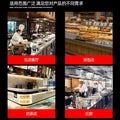 Commercial cold display workstation for milk tea shops - dual temperature refrigerated workbench for kitchen use - fresh food display counter