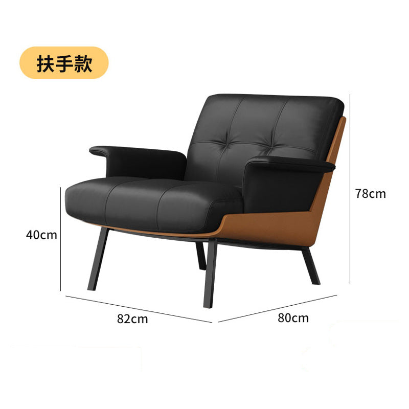 Single hotel lobby reception area table and four chairs set - casual sofa combination for cafes, offices, and meeting spaces