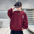 children's spring and autumn clothes boys sweatshirt children's tops k-style boys round neck easiest for match tops pullover shirt