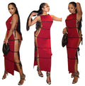 European and american cross-border women's fashion:   summer new arrivals - sexy and chic sleeveless tie-side mini dress