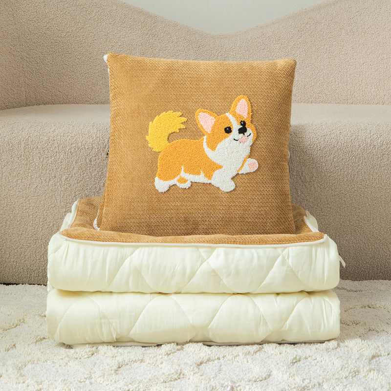 Cute style throw pillow blanket 2-in-1 multifunctional car cushion - wholesale direct from manufacturer