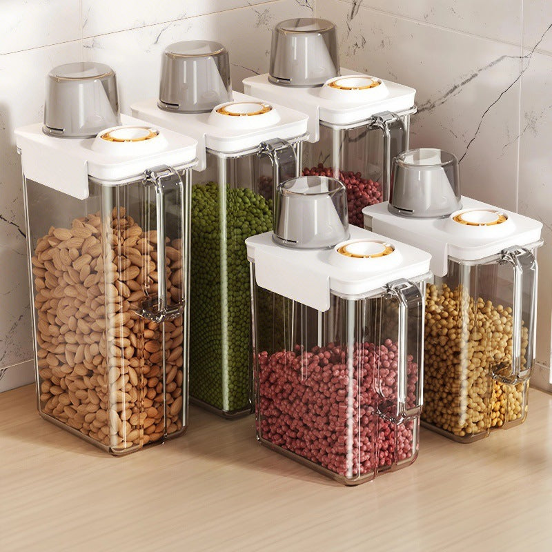 Grain storage box food grade for home kitchen noodles flour beans rice bucket food grade sealed storage