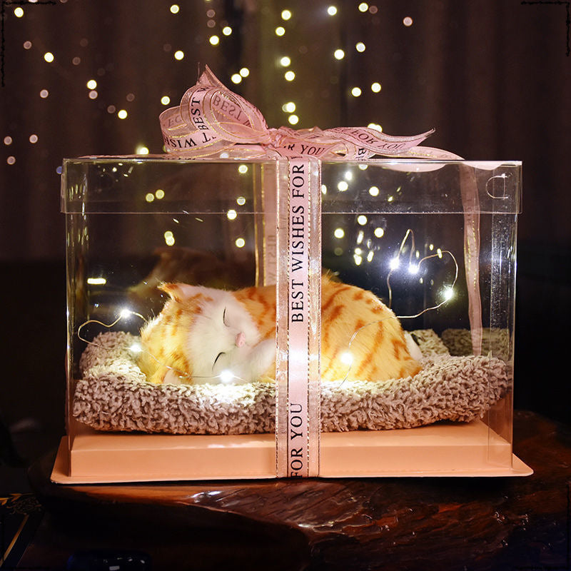 Birthday gifts for girls on Children's Day, children's girlfriends, girlfriends, simulated cats to accompany dolls 61 gift boxes