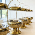 Gold stainless steel buffet warmer - 8l hotel wedding insulated buffet stove - in stock & wholesale