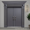 Zinc alloy villa door double door rural self-built house entrance door anti-theft door entrance for home cast aluminum double door