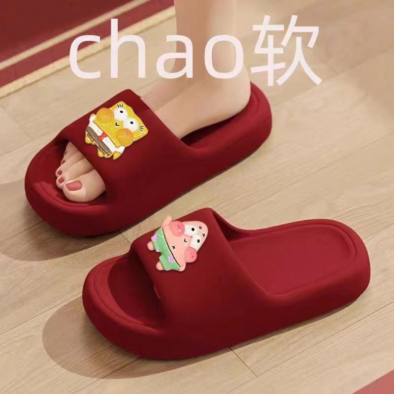 2026 new women's summer slippers - cloud-like comfort, soft sole, casual home wear, thick-soled one-strap slides for bathroom use