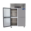 Four-door freezer, commercial for home kitchen, four-six-door large-capacity vertical air-cooled refrigerator, four-door freezer