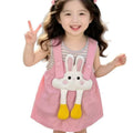 Girls' summer outfits : new, stylish and chic baby overalls dress, trendy short-sleeve girls' clothing