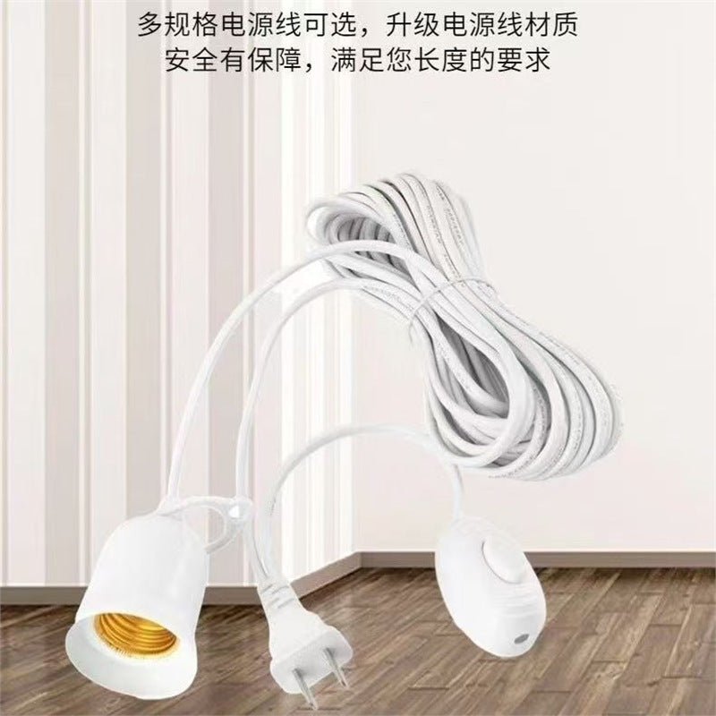 Wiring-free for home flying saucer light super bright led light bulb with cord plug switch light hanging energy-saving lamp e27 lamp holder