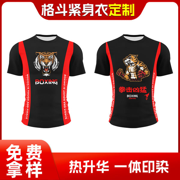 Training Wear Venom Tights Long Sleeve UFC Muay Thai Fighting Sanda Fighting Boxing Wear Sports Quick-Drying Fitness Wear