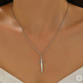 Wholesale vintage heart necklace - european & american cross-border jewelry - "one arrow through the heart" valentine's day high-end heart dagger pendant