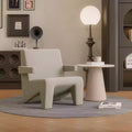 Accessible luxury cream style fabric single sofa chair living room balcony creative normcore lazy casual single chair designer style