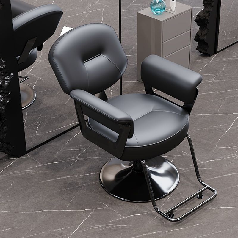 Hairdressing chair, hair salon special fashion, rotatable adjustable hairdressing shop chair, can be reclined for hair cutting, perm and dyeing hairdressing chair