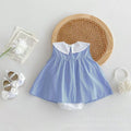Sweet princess romper for baby girls - newborn summer lightweight triangle bodysuit - trendy summer baby outfit