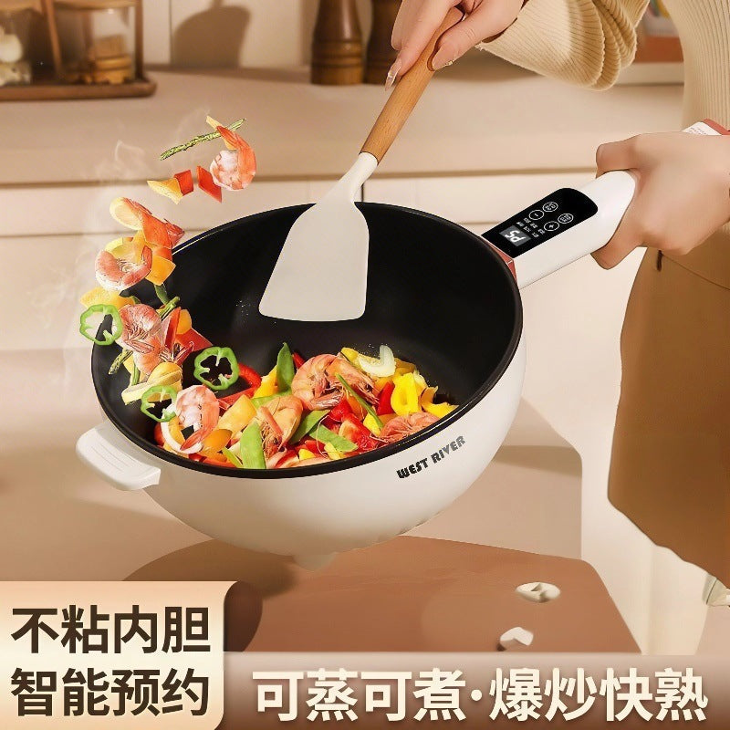 Electric cooking pot large function cooking pot all-in-one multi-function non-stick electric cooking pot for home electric cooking pot steaming and frying electric hotpot
