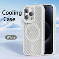 Suitable for apple 17promax mobile phone case iphone15pro breathable cooling magnetic case 11 honeycomb cooling