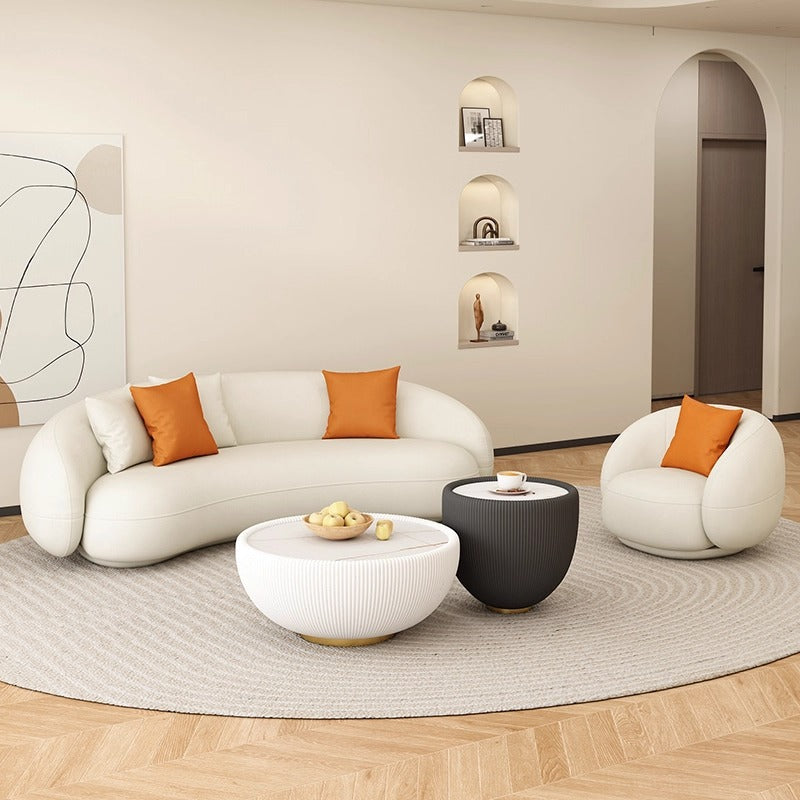 Beauty salon sofa rest area reception creative cream style clothing store small sofa living room modern casual small apartment