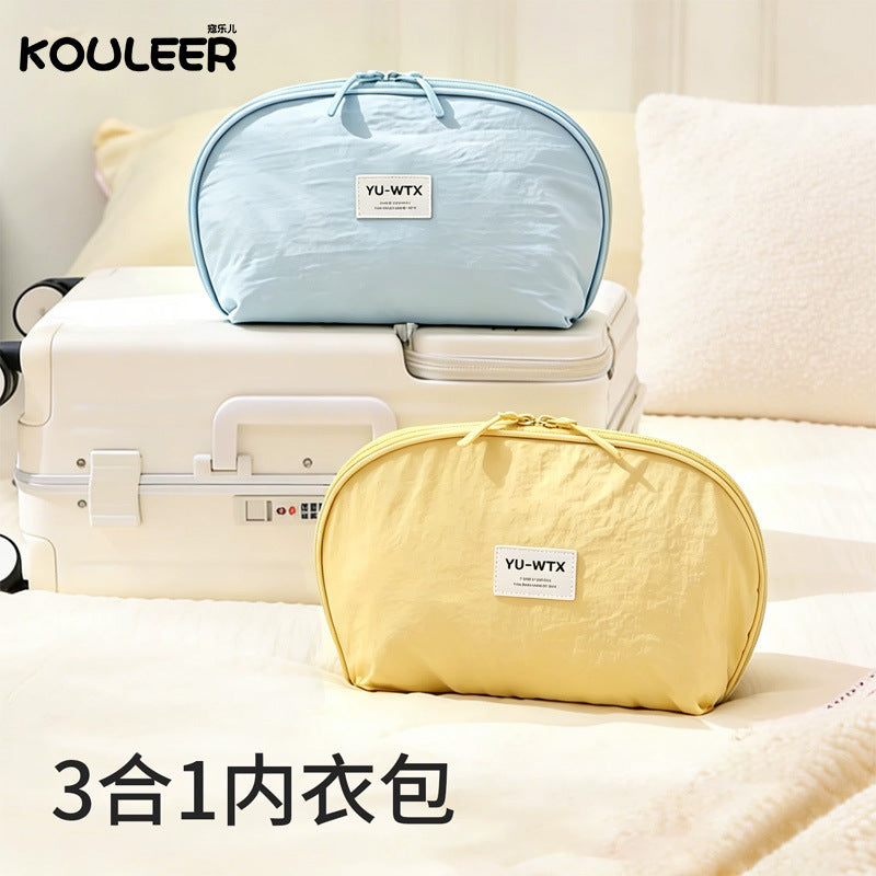 Underwear storage bag travel portable underwear socks storage bag three-in-one travel pack special handy gadget for underwear