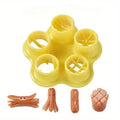 exclusive cute flower-shaped sausage mold ham sausage cutter kidsdiy lunch making tool