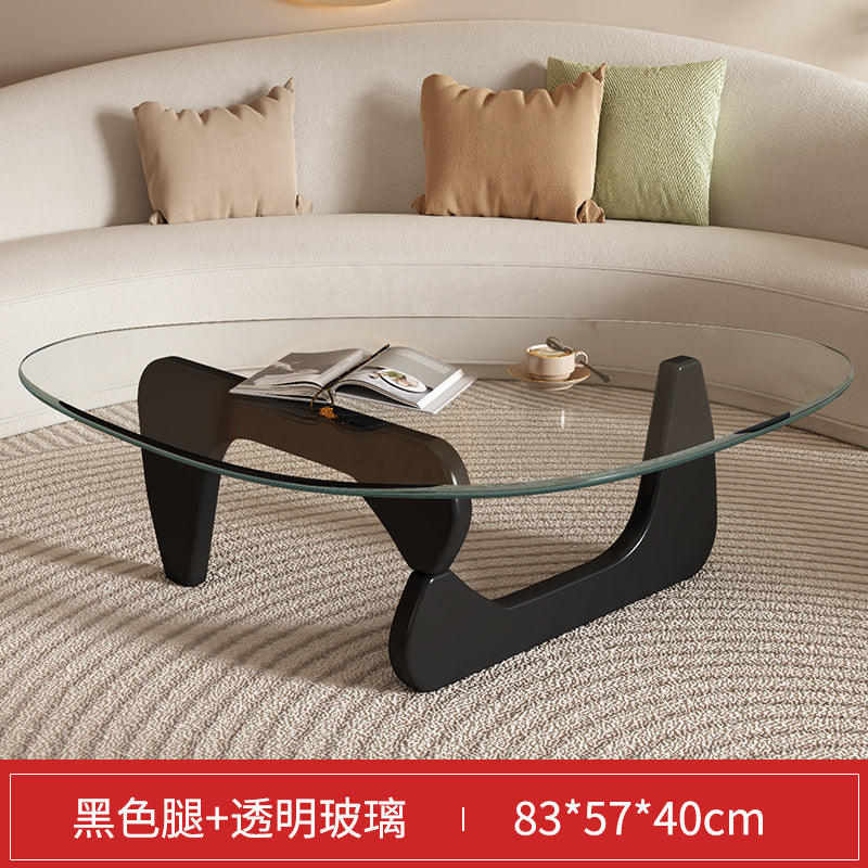 Glass coffee table creative popular coffee table living room for home small apartment modern casualaccessible luxurynormcore small table
