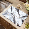 Marble diatom mud kitchen drainage mat dining table heat insulation oven mitts mat bowl and plate drying mat countertop absorbent mat