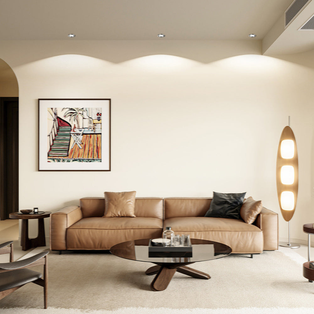 Bauhaus stainless steel silver led slim downlight recessed living room home built-in vintage style aperture lighting fixture